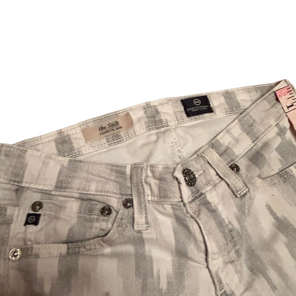 AG Vintage Lo Rise Jeans the stilt skinny jeans gray zig zag tribal print - Picture 8 of 9